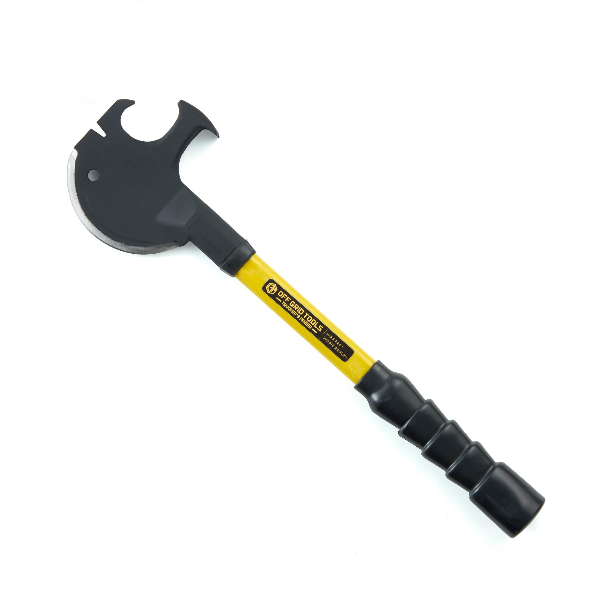 Off Grid Tools, Pro Trucker’s Friend – Yellow, Carbon Steel Blade, Model# OGT-TF1